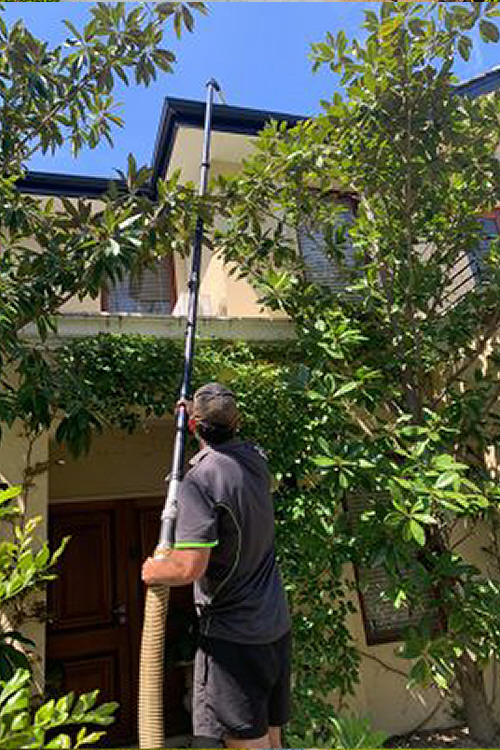 Vacuum Gutter Cleaning